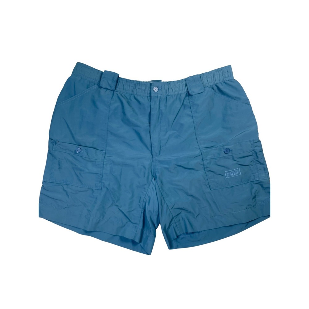 AFCO American Fishing Handcrafted Cargo Fishing Shorts Men's Size 40 Slate Blue
